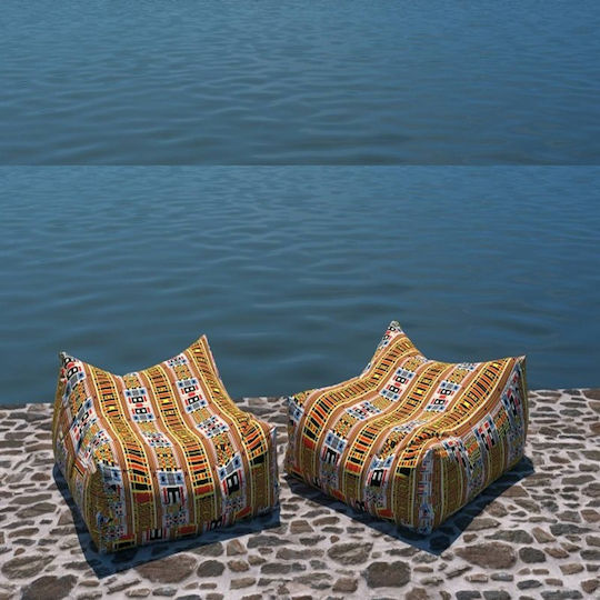 Strom Eco Sitzsack Πολυθρόνα Wasserdichte Deniz Mehrfarbige 100x90x40cm