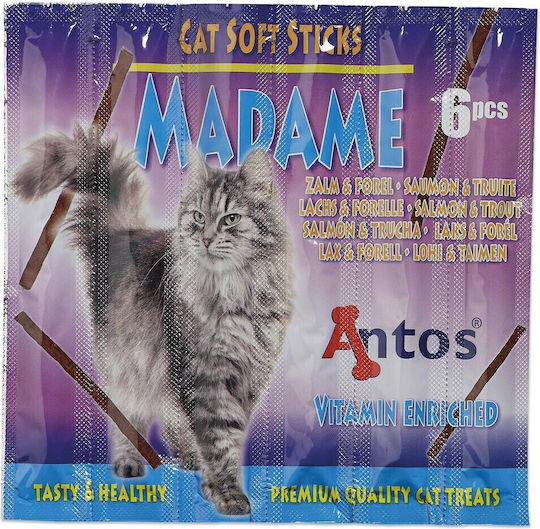 Antos Cat Soft Sticks Madame Salmon&trout 6 Pcs