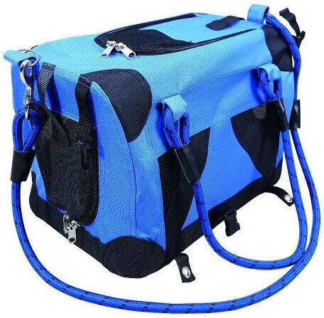 M-Pets Dog Carrying Blue Shoulder Bag for 4.5kg Pets L41xW28xH28cm