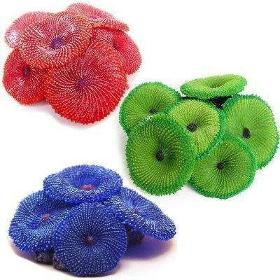 Realistic Silicone Coral Aquarium Decoration Aquarium Coral Plant Acpm3 Red