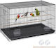 King Kong Cages Bird Cage Parrot Budgie Long1 Rectangular 60x42x41cm. Black