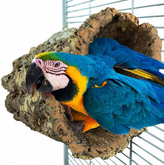 Wooden Log Shelter for Parrots 30cm Length 20-25cm Diameter