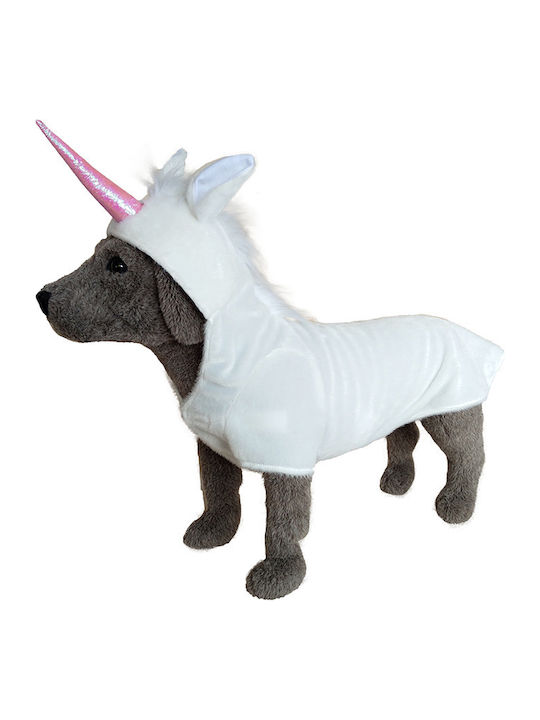 Doglife Carnival Costume for Dogs Unicorn Velvet White Extra Large 65cm