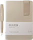 Zequenz Set 2 Notebooks 100 Sheets B6 Ruled Beige