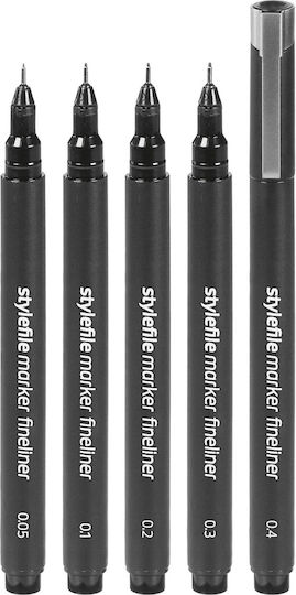 Stylefile Marker Μαρκαδόρος Σχεδίου Black