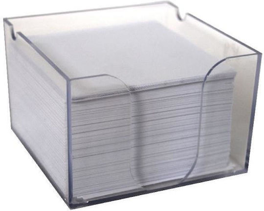 Κυβος Gk Βαση 9x9cm Χαρτακια Στυλο Διαφανο Χρωμα 3010