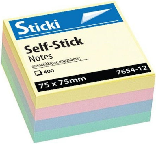 Sticki Αυτοκόλλητα Χαρτάκια 75x75mm Pastel 400φ