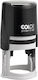 Colop Round Self-Inking Text Stamp