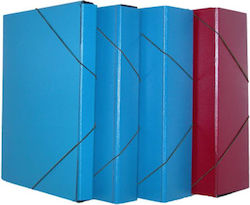 Leizer Ablagebox mit Gummiband Fiber 25x35x11cm Blau 822.211l
