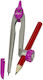 Marking Compass Metallic Pencil Pink 12cm Groovy