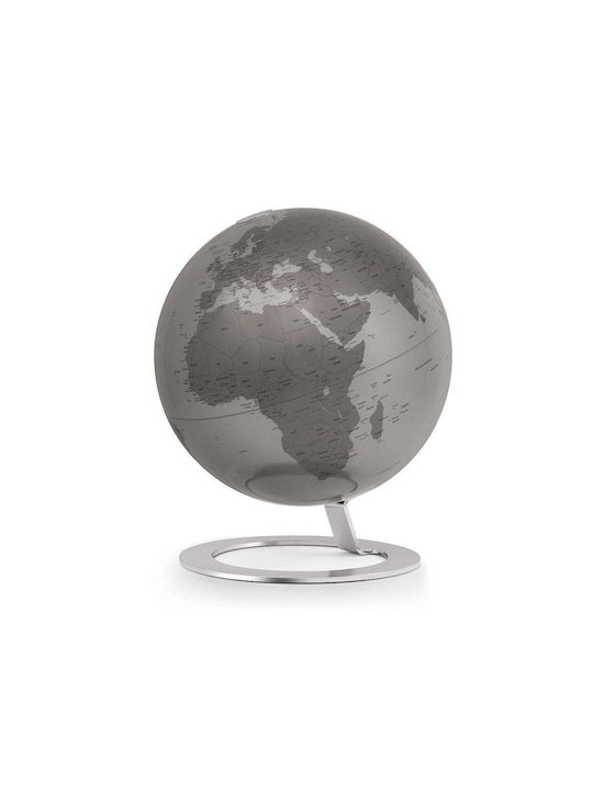 Υδρόγειος Σφαίρα Iglobe Igl-sil Φ25x30cm Silver-grey Atmosphere Μέταλλο Πλαστικό