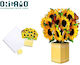 Origamo Card De Salutare Flobouquet Floarea Soarelui 27x26cm Florever