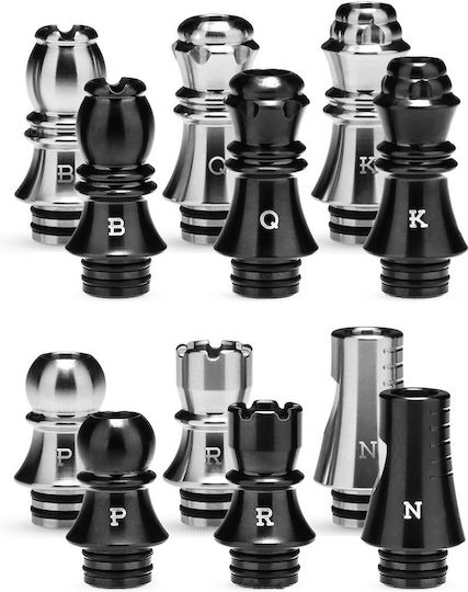 Kizoku Schach Serie 510 Tropfspitzen 1 Stück Edelstahl Rook