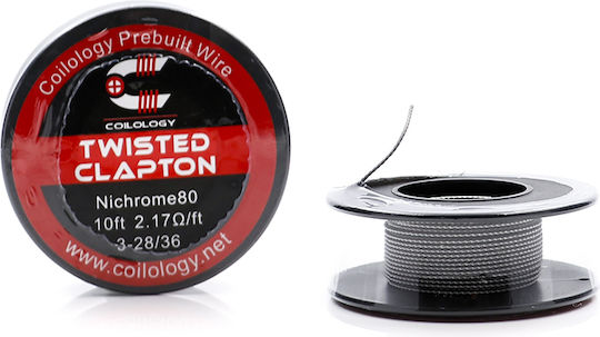 Twisted Clapton Draht Von Coilology Ni80 3x28/36