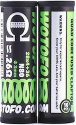 Wotofo Quad Core Fused Clapton Prebuilt Coils 26ohm