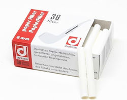Denicotea 36 Χαρτινα Φιλτρα 6mm Πιπες Καπνου