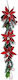 A&g Partydekorationen Girlande Blumen Poinsettia 90cm Rote-Grüne 9769573