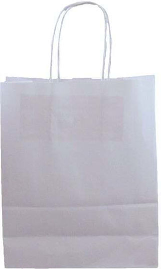 Packaging4all Papier Tasche für Geschenke Weiß 18x8x22cm.