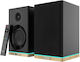Blaupunkt BS60BK Αυτοενισχυόμενα Ηχεία με Bluetooth 60W (Ζεύγος) Μαύρα