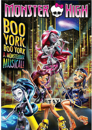 Monster High Boo York Boo York Monster Υορκη Ena Monster Μιουζικαλ Dvd *μεταγλωττισμενο Στα Ελληνικα