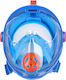 Cruz Kids Blue Silicone Full Face Diving Mask