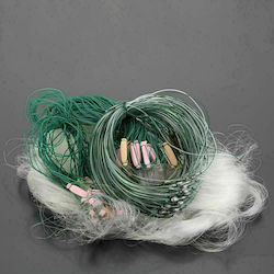Fishing Net Rigged Mono Monofilament 0.25 70 Millimeters 2 Meters Height 100 Meters Length Fishing Net Rigged Mono Monofilament 0.25 70 Millimeters 2 Meters Height 100 Meters Length
