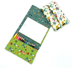 Tiny Magic B72 Set Malblock 12 Buntstifte Radiergummi Stofftasche Mit Bienen Marienkäfer
