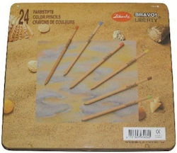 Coloured Pencils Liberty Cc-924/24 Metal Ecological