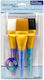 Plaque Brush Set 3 Pieces Acrylic-Oil-Watercolor Rcc 702