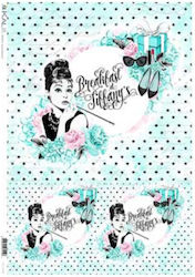 Natural Tracing Paper Decoupage Kalit 32x45cm Romantic 1