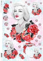 Natural Tracing Paper Decoupage Kalit 32x45cm Romantic 2