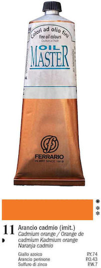 Ferrario Set Ölfarben 11 Kadmiumorange 150ml 1Stück