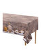 Euronova Christmas Tablecloth Fabric Brown L300xW140cm.