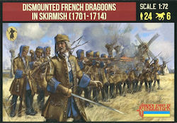 254 1/72 Французки Драгун Дисмонтовани В Скримиш 1701-1714 Испанска Война за Наследство