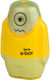 Serve E-bot Plastic Double Sharpener Yellow with Eraser 1pcs