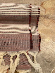 Sea You Soon Beach Towel Cotton Brown