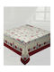 Vassiliadis Bros Christmas Tablecloth Runner Fabric Red L180xW140cm.