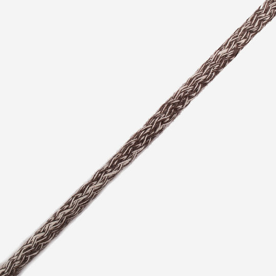Polyester Schnürsenkel Creme Braune 0,8cm Meter
