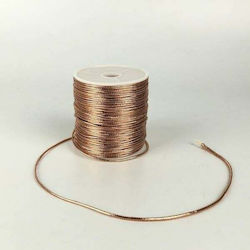 Metallischer Schnürsenkel 2mm×100m Rosa Gold