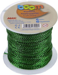 Boom Șiret Metalic Culoare Verde 20m
