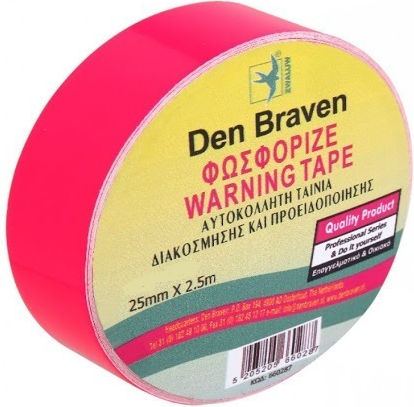 Red Phosphorescent Adhesive Tape 25mmx2.5m Ref 134 1766317 17660317