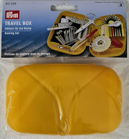 Prym Set De Cusut De Călătorie Galben 13x8cm 651239