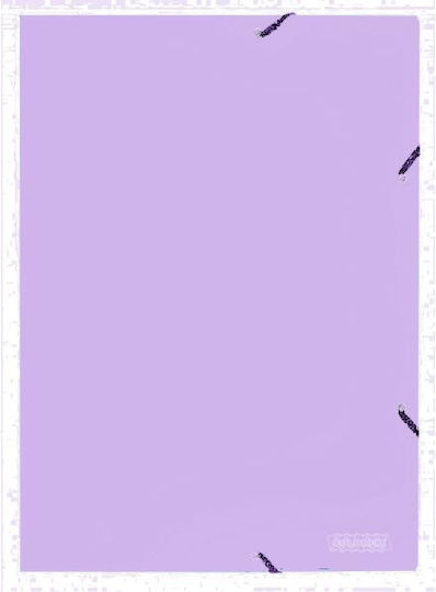 Ντοσιέ Pp Πλαστικό Λάστιχο Colorfix 25x35cm Διαφανές Φωσφορούχο Φούξια