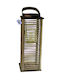 Zen Collection Christmas Glass Gray Lantern 35.5x11cm