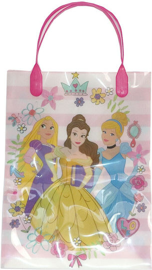 Disney Princess Plastic Bag for Gift with Theme "Disney Princess" Pink 18.5x8x25cm.