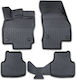 Set Covorașe Față și Spate 2buc din Furtun pentru Seat Leon / Ateca Ford Margine 2012-2020 Negre