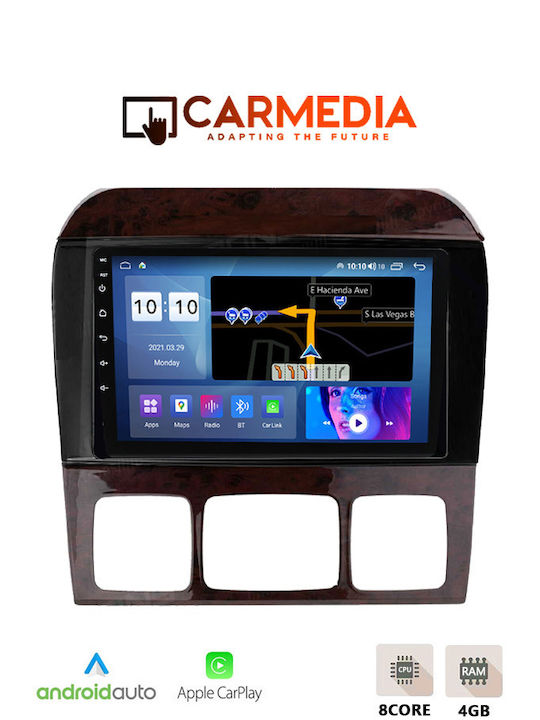 Carmedia Car Audio System for Mercedes-Benz S Class 1998-2005 (Bluetooth/USB/WiFi/GPS/Apple-Carplay/Android-Auto) with Touch Screen 9"