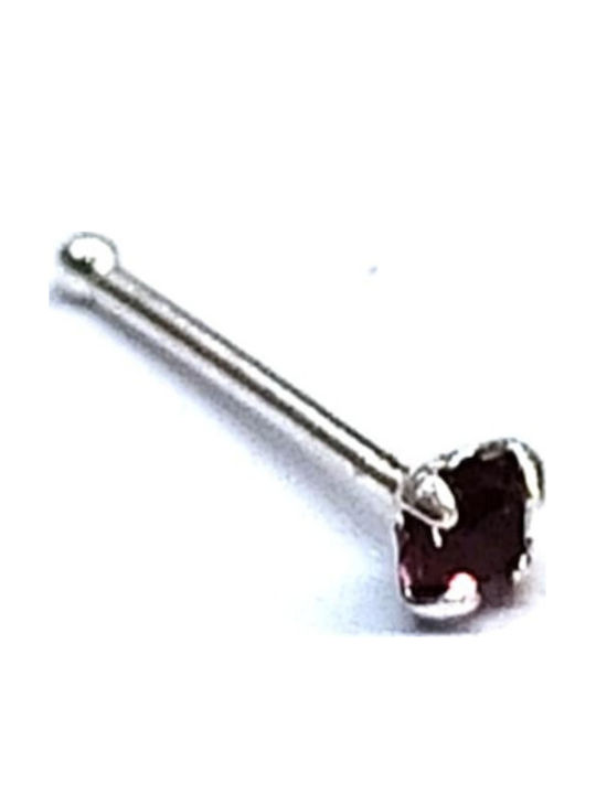 Amalfi Accessories Nose Piercing in Silver Silver / Purple