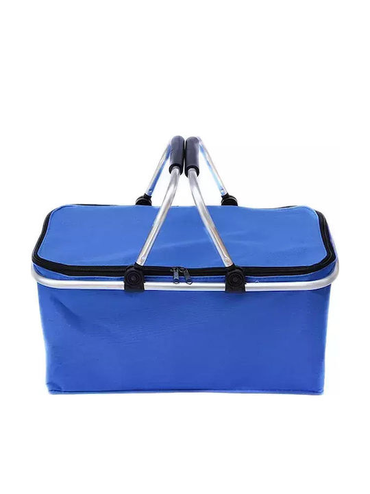 Folding Shopping Basket-Bag 32l Blue
