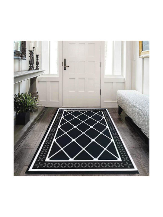 SpitiBazaar Anti-slip Rug Rectangular Summer Black